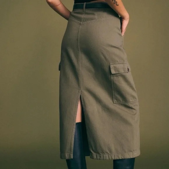 NWT Reformation Maggi Cargo Midi Skirt - Picture 3 of 6
